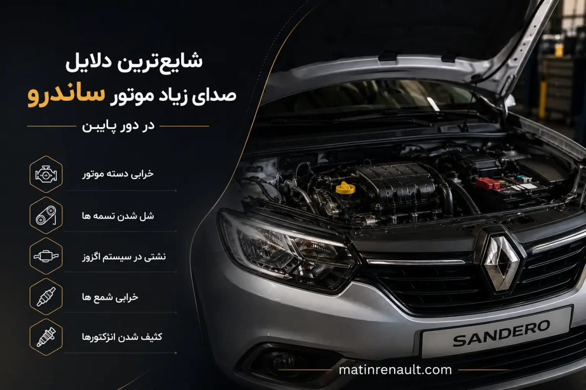 دلایل تخصصی صدای موتور ساندرو در دور پایین