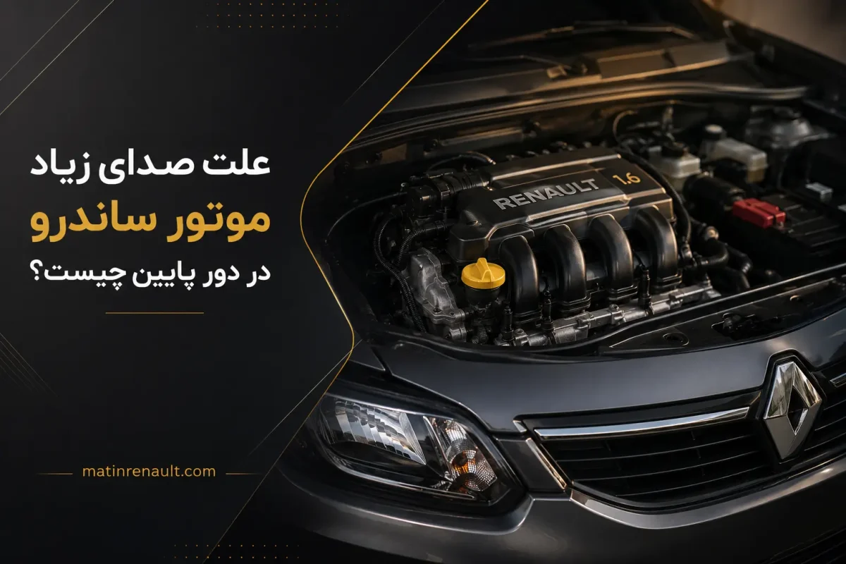 علت صدای زیاد موتور ساندرو در دور پایین چیست؟